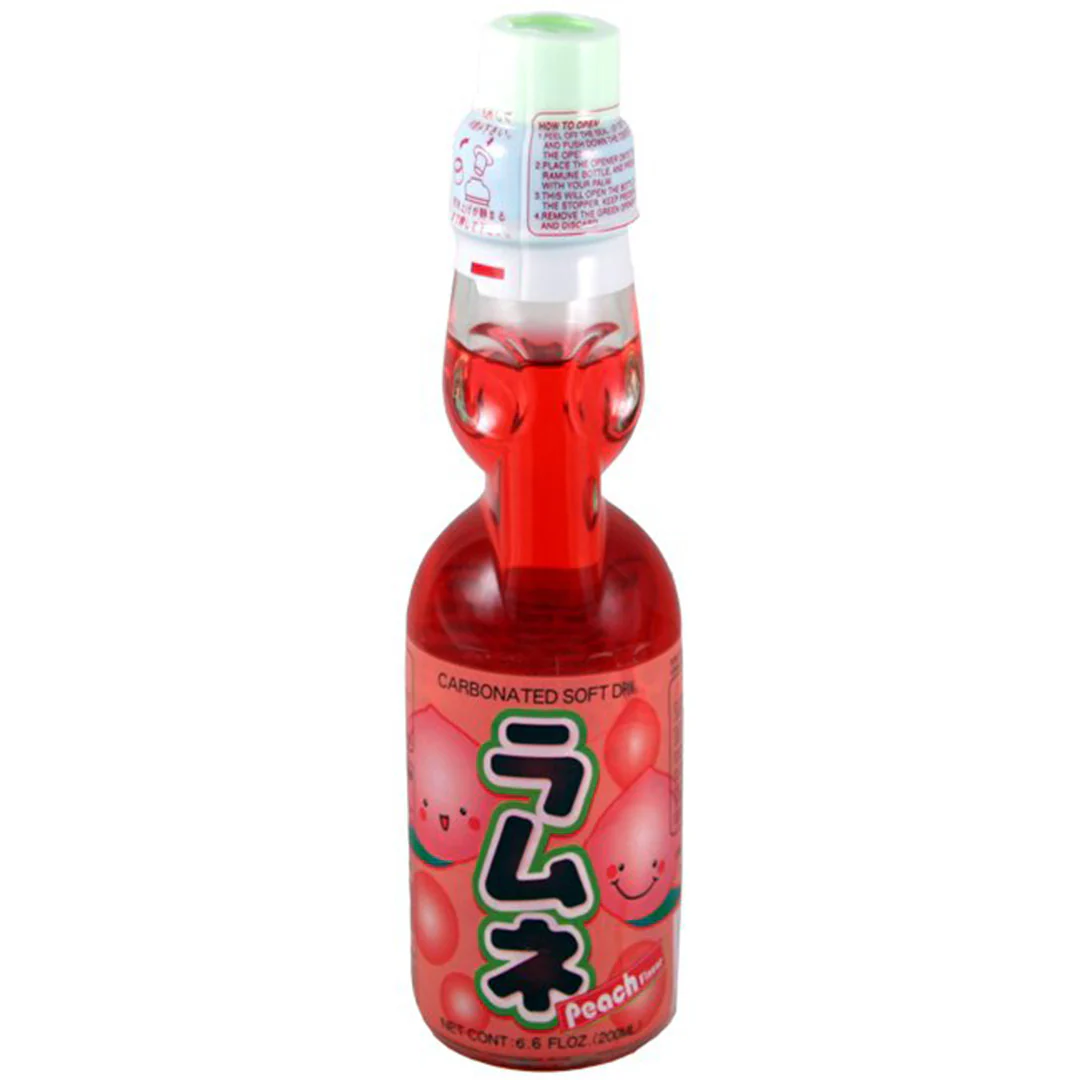 Limonade Japonaise - Ramune - Pêche - HataKosen – Image 2